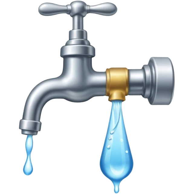 water flows from the tap emoji