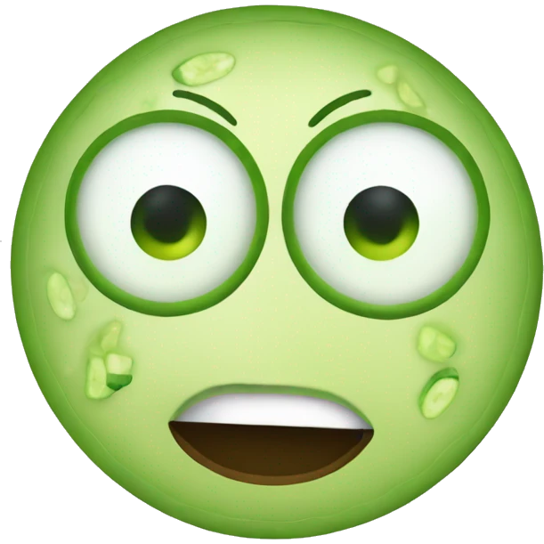 Emoji With Cucumber On Eyes emoji