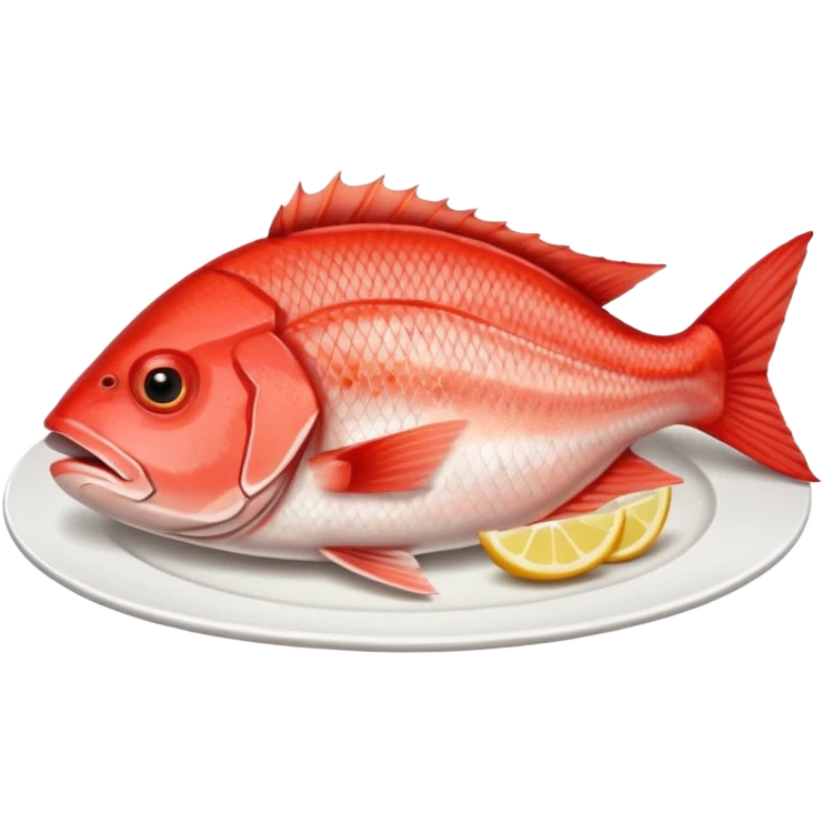 red snapper fish dinner emoji
