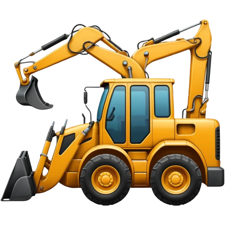 Truck backhoe emoji