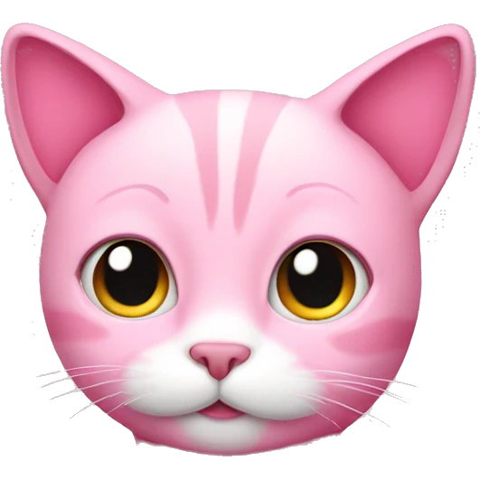 Pink cat emoji
