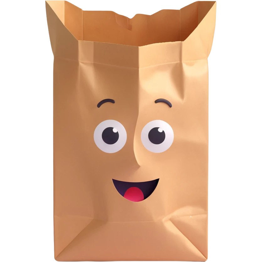 head inside a paper bag emoji