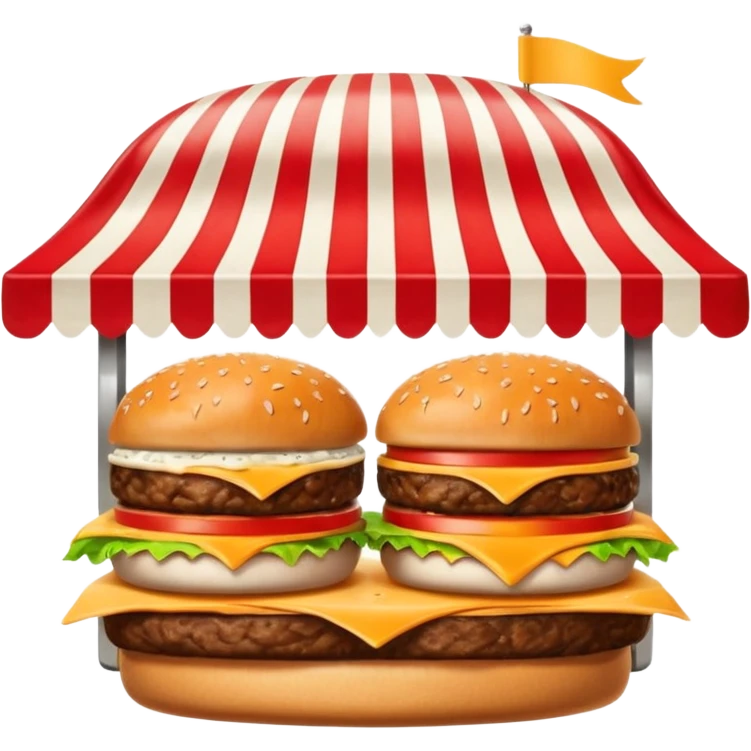 burger stall emoji