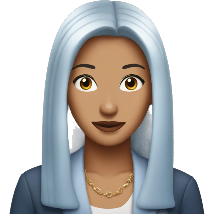 Monica from Friends blue eyes emoji