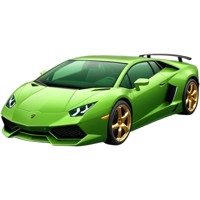 Green lamborghni emoji
