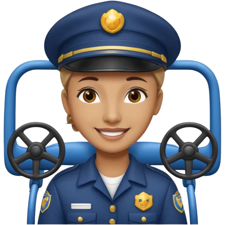 Fairground Staff Ride Operator at Controls emoji