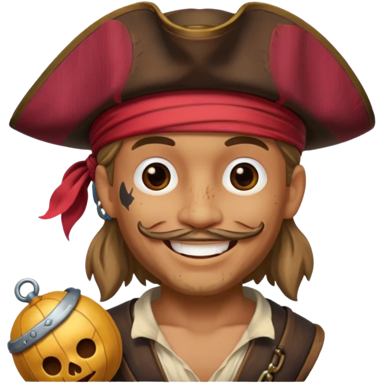 Pirate with toy  emoji