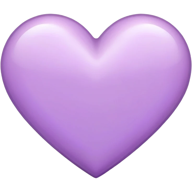 lilac heart  emoji