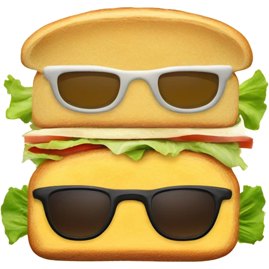 sandwich sunglasses emoji
