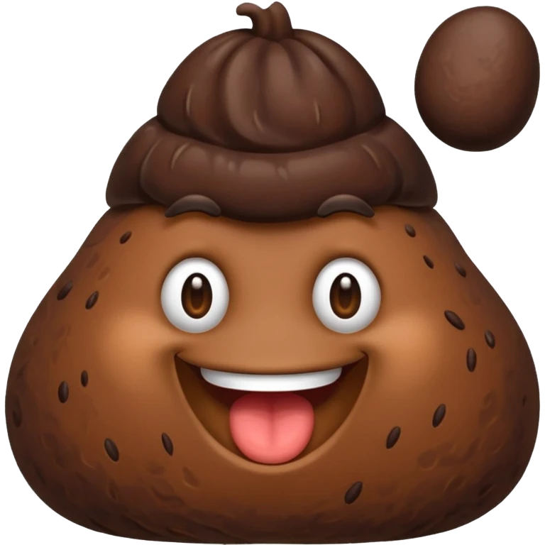 poo with grin and massive penis emoji