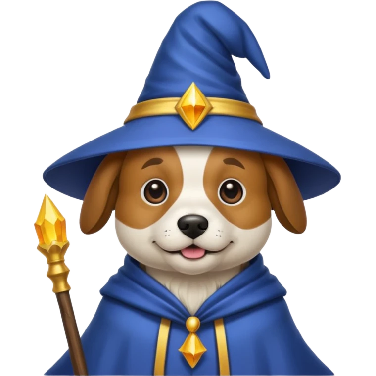 Dog wizard emoji