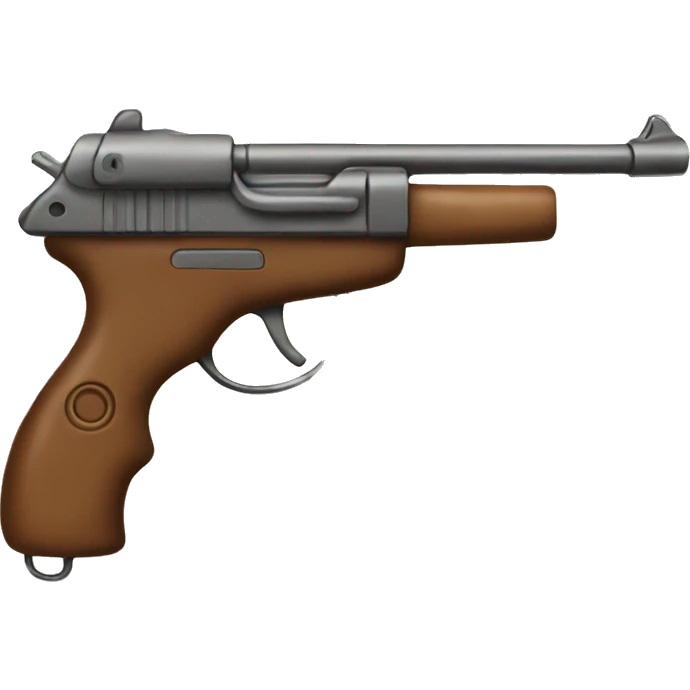 Gun with a bow emoji