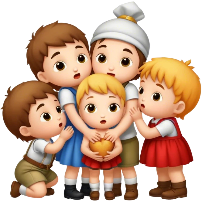 munchkins kissing emoji