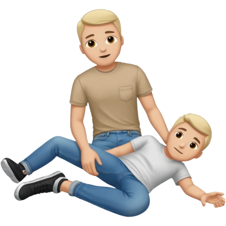 a man laying on ground emoji
