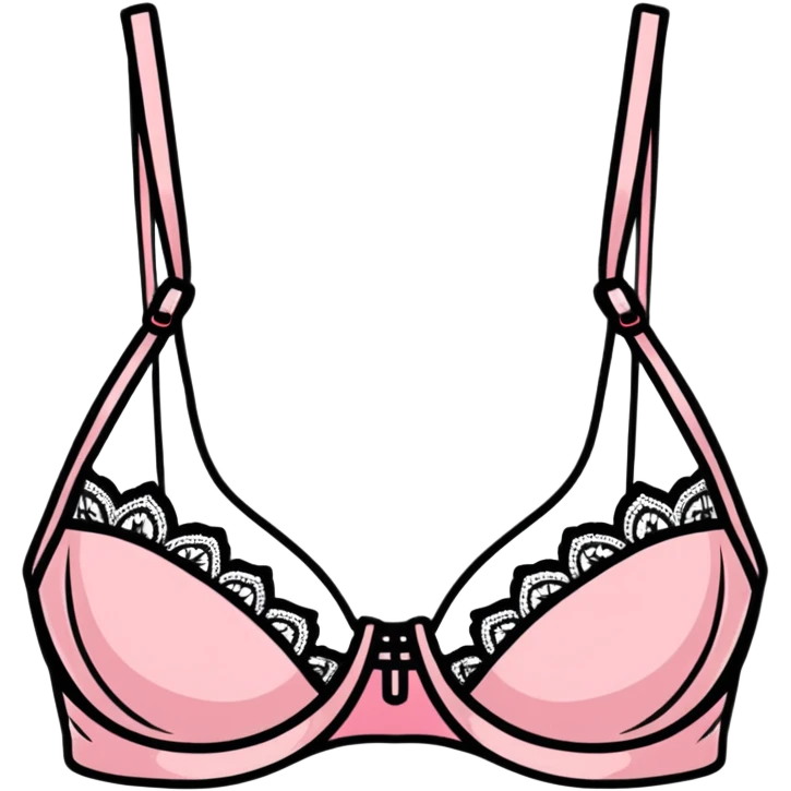 pink lace bra emoji