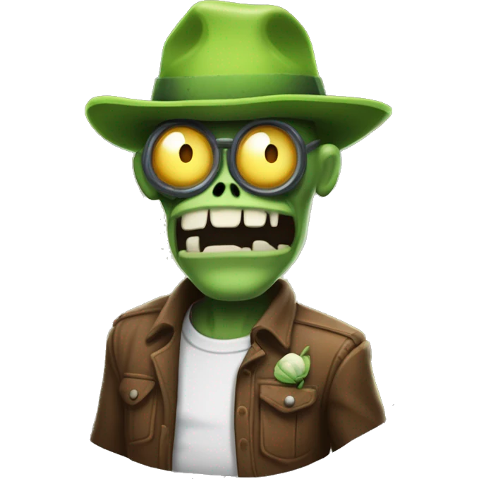 Lanzaguisantes del juego plantas contra zombies emoji