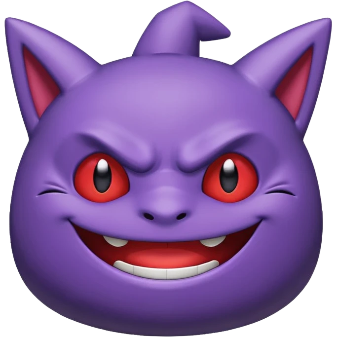I want an Gengar (Pokemon) that looks cute. emoji