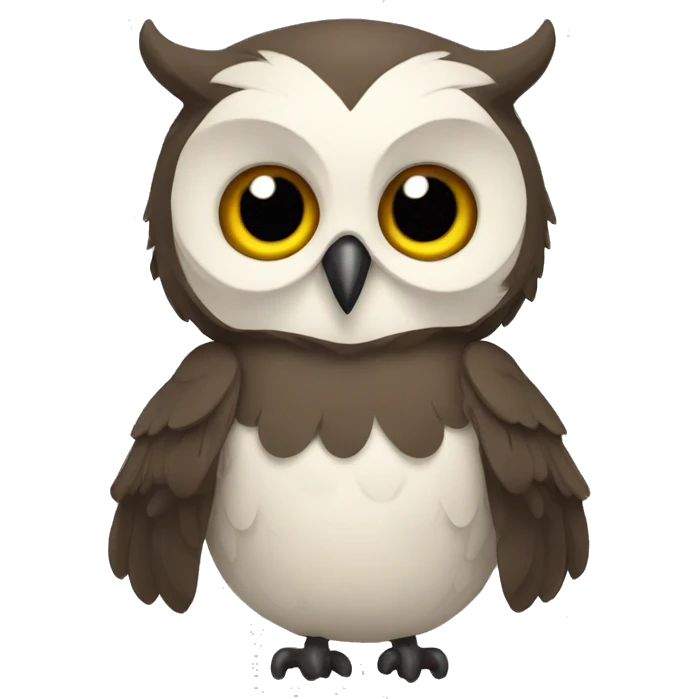 Coruja animada emoji