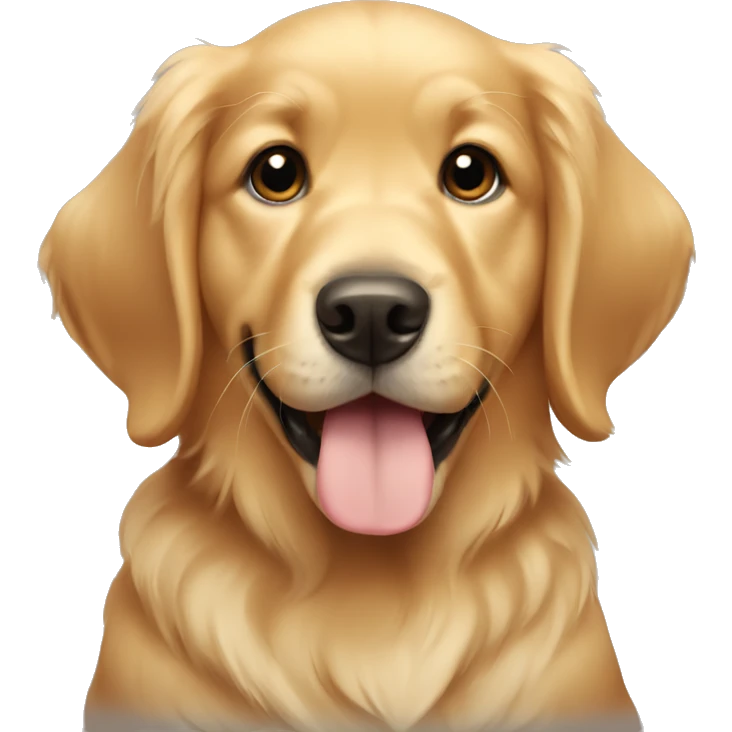 puppy golden retriever emoji