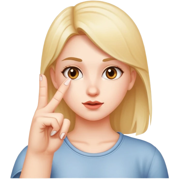 girl sticking middle finger up emoji