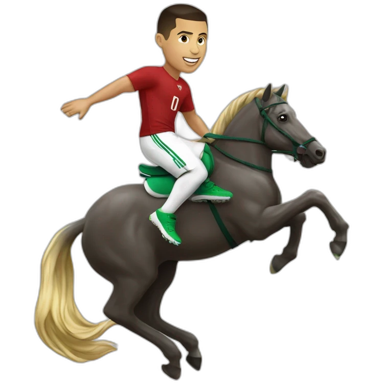 ronaldo sur un dauphin emoji