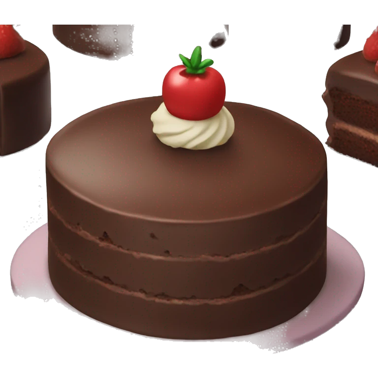 Chocolate cake emoji