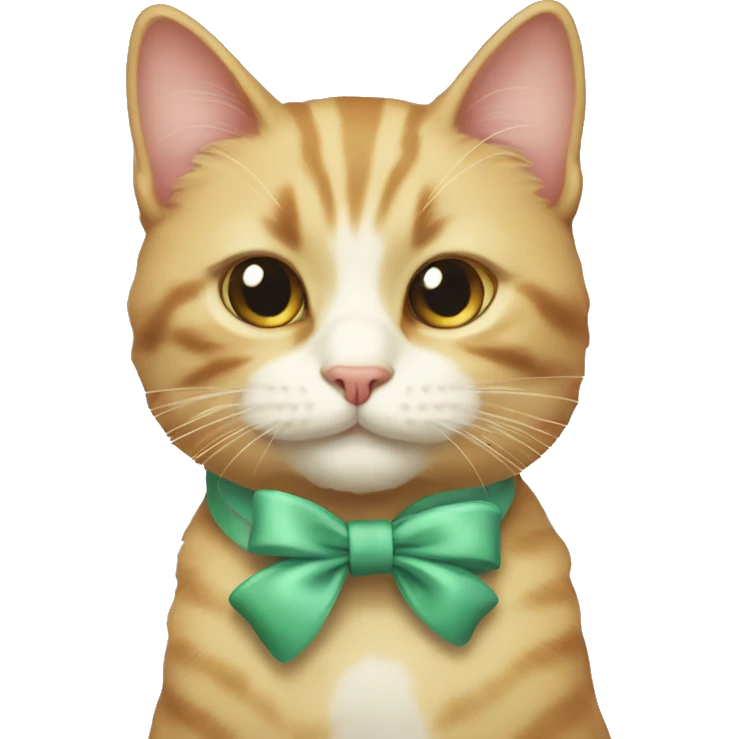 Cat with bow emoji