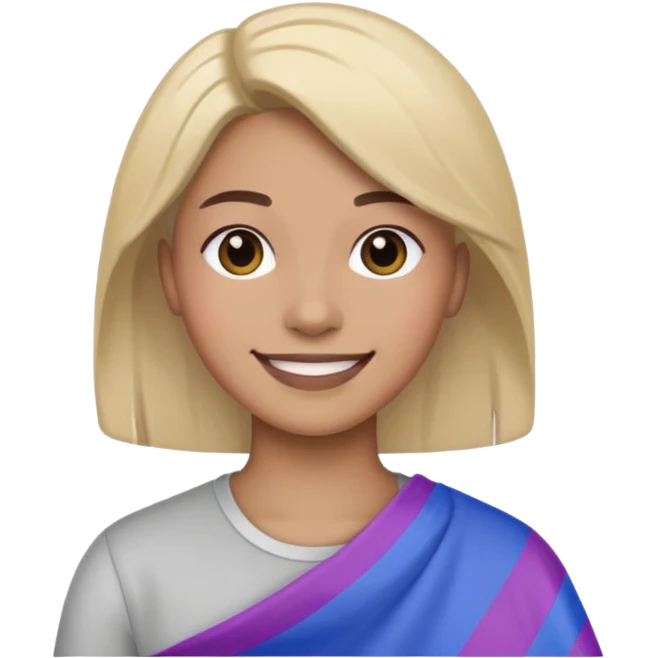 Bandera bisexual emoji