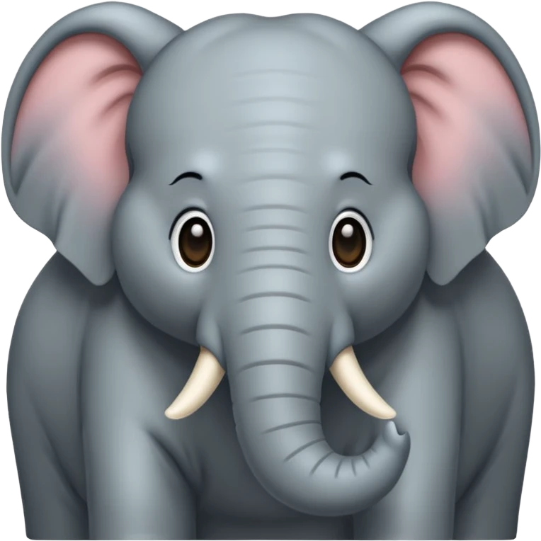  long haired elephant emoji