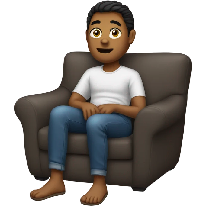 Sitting in bean bag chair emoji
