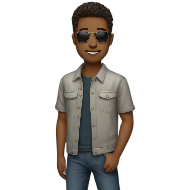 Cool boy emoji