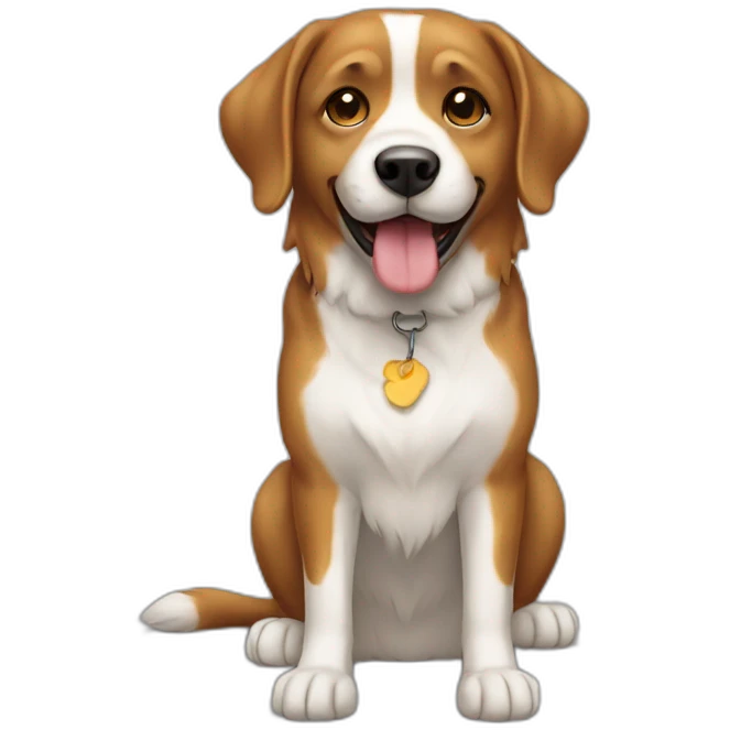 Chat avec chien emoji