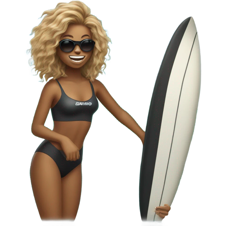 surfer gir emoji