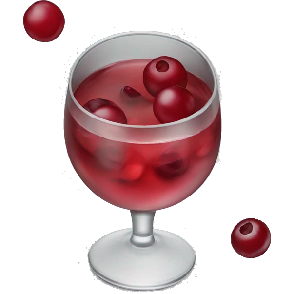 Vodka cranberry emoji
