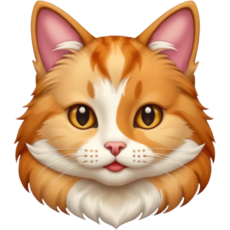 A cat with human lips emoji