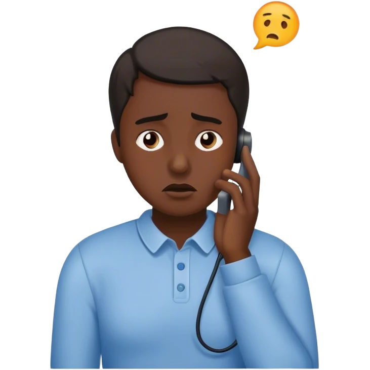 anxiety phonecall emoji