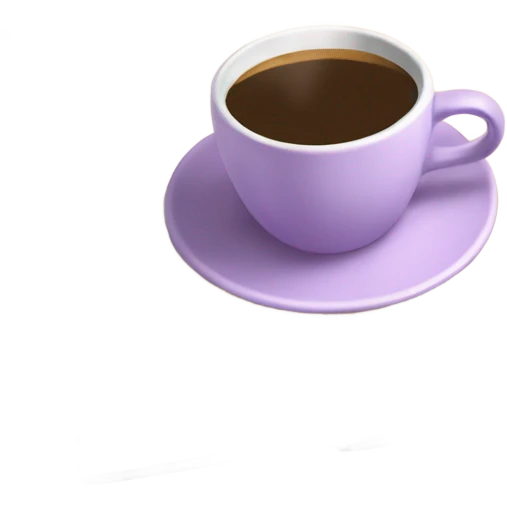 light purple cup of coffee, standing on a beige open Book, aesthetic, cozy  emoji