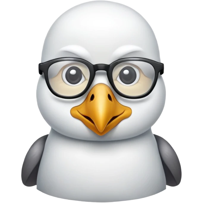 Albatross nerdy emoji