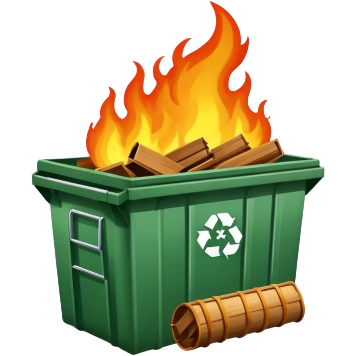 dumpster fire emoji