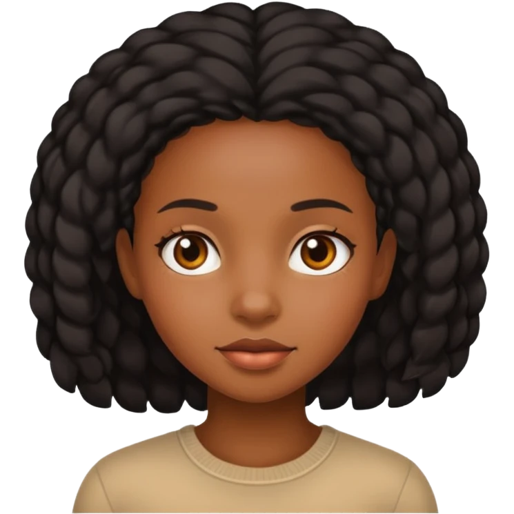 Чернокожая девушка  emoji