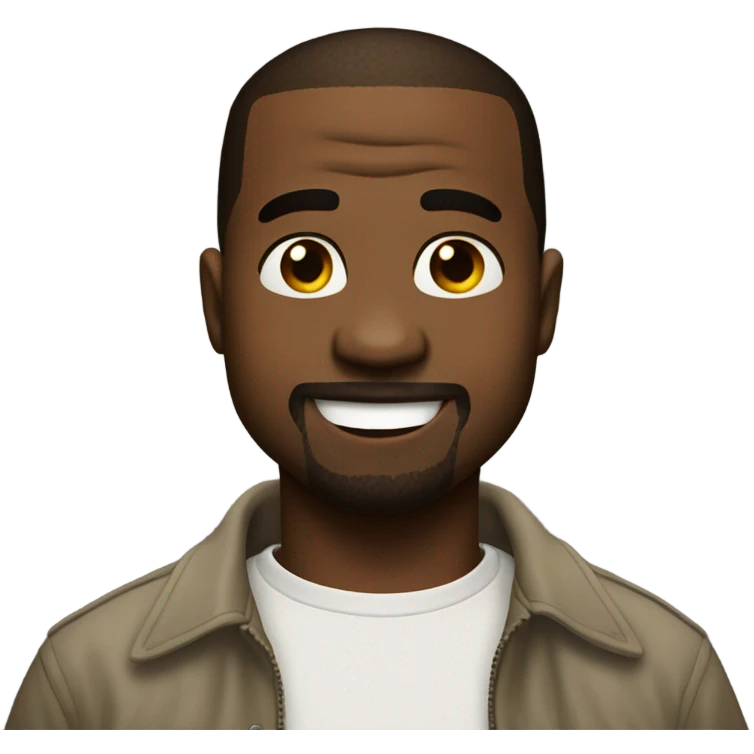 kanye west smiling emoji