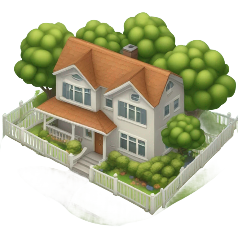 Suburban neighborhood emoji