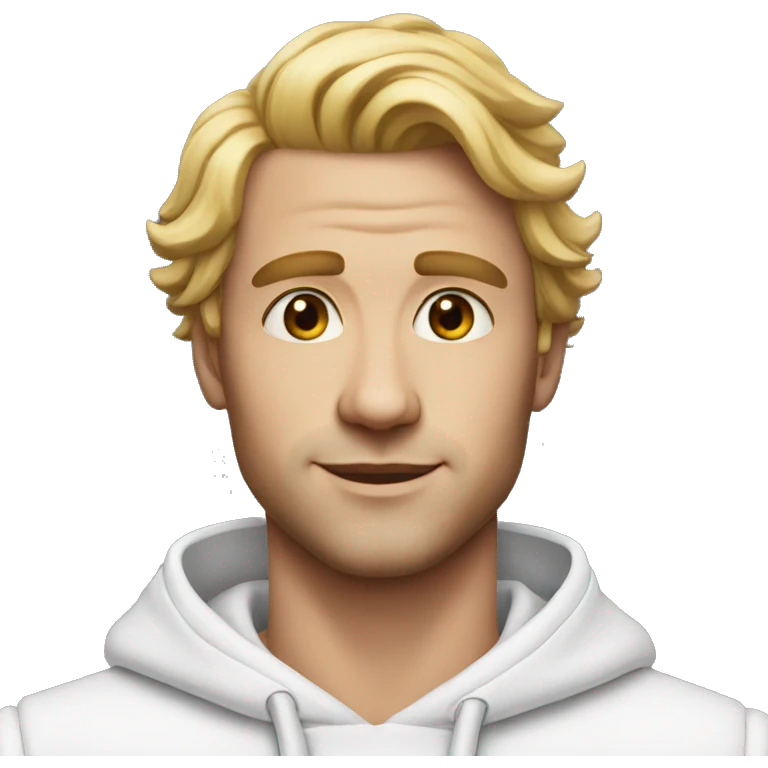 beautiful man white realistic emoji