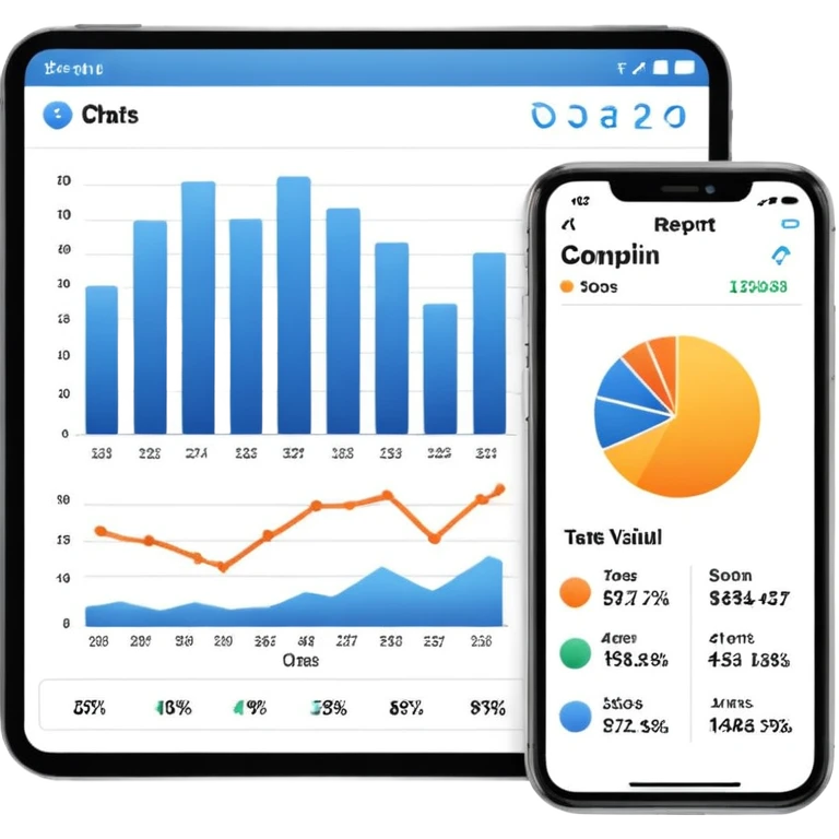 report with charts emoji