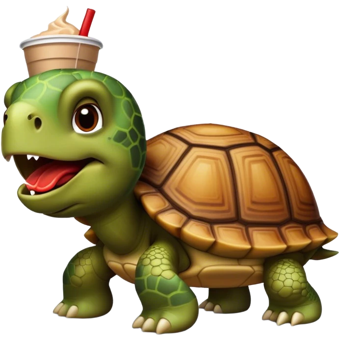Turtle eating chipotle emoji