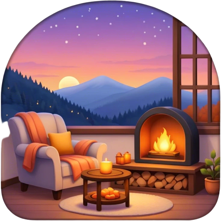 cozy evening  emoji