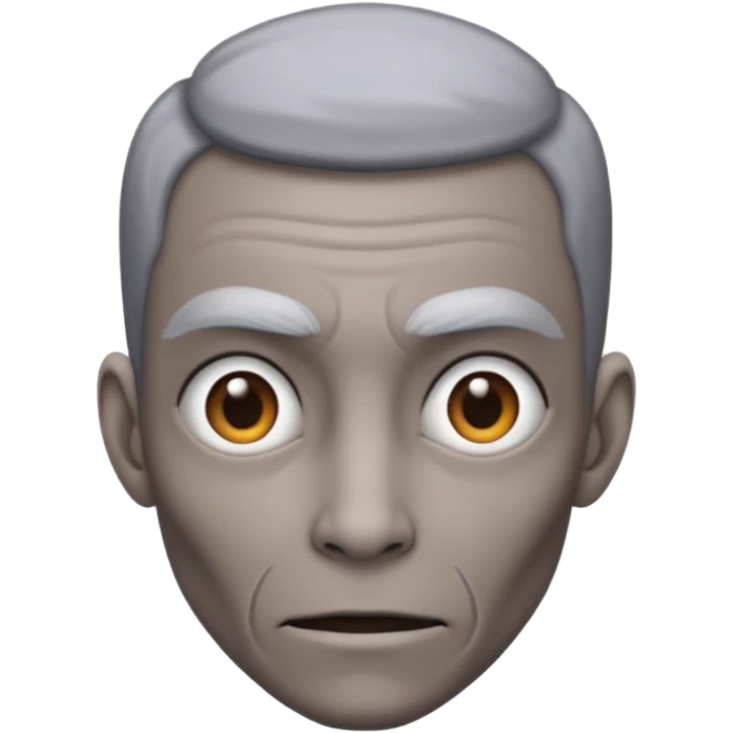 Mutant tall skinny gray emoji