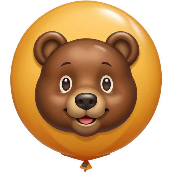 Bear balloon emoji