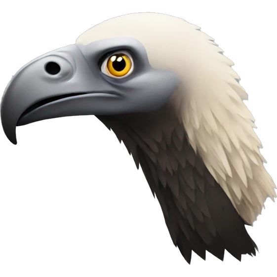 a vulture with kanye logo emoji