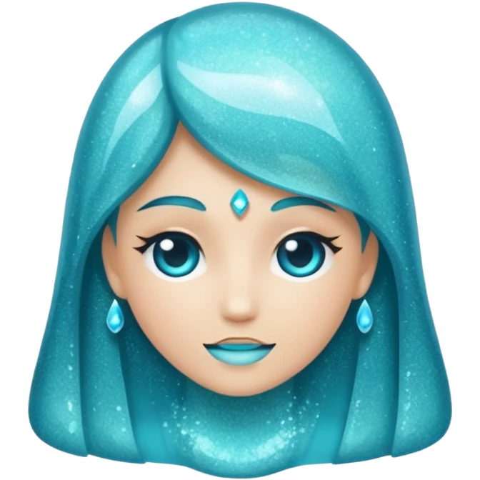 glitter cian panthom emoji